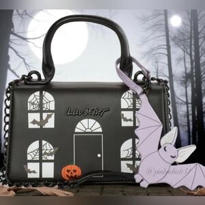 Betsey Johnson Haunted House Satchel Crossbody Purse Handbag